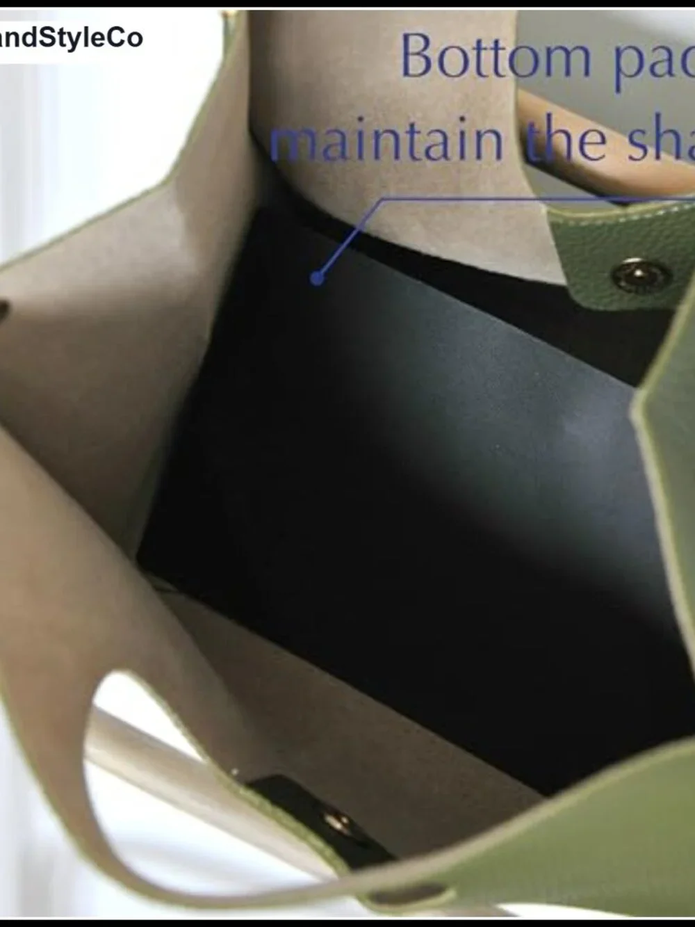 HOXIS Vintage Minimalist Soft PU Leather Handbag Clutch Small Tote